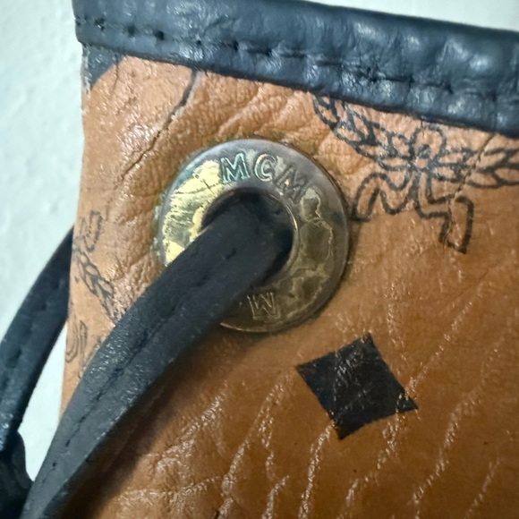 MCM EUC Cognac & Black Tote with Unbranded Dustbag - Picture 5 of 14